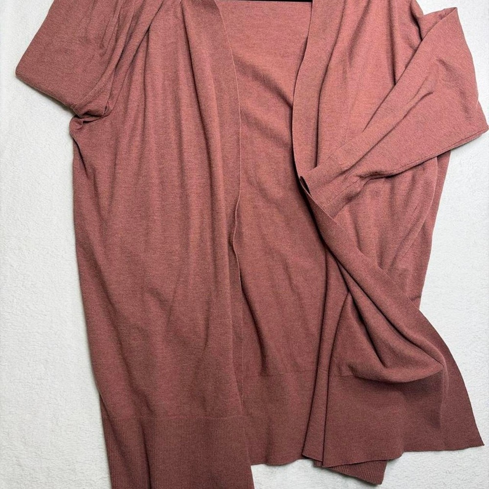 Ava & Viv Women's Plus Size 2X Cardigan Sweater in solid mauve
